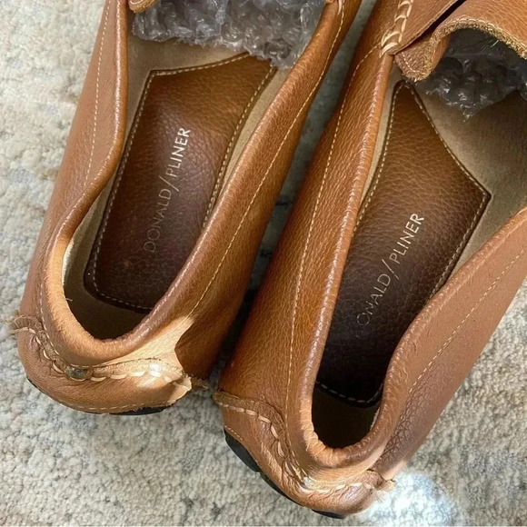 Donald Pliner Alondro Tan Leather Loafers Slip On Driving Shoes Camel Brown:11.5 - Picture 8 of 10